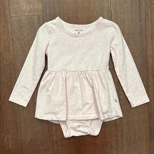 Petit Lem Light Pink Long Sleeve with Short Skirt and Snap Crotch, Size 24M